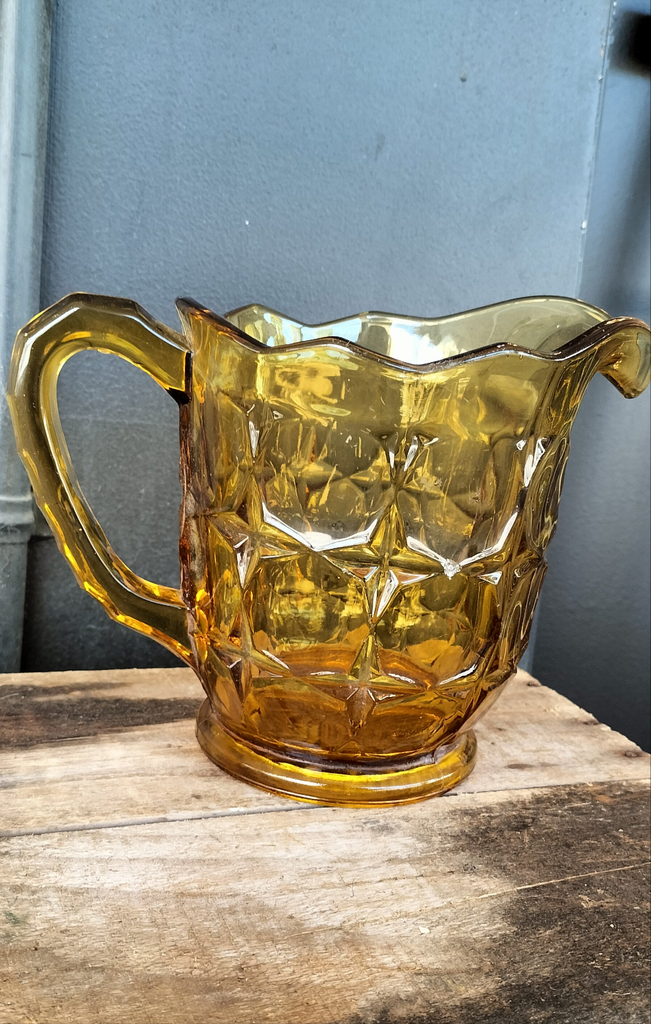 Real Retro Amber Glass Jug    RG2