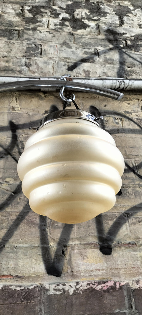 Gold Depression Glass Pendant Lightshade  DGY