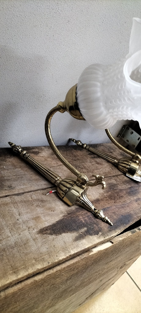 Brass and Glass Wall Light    BGL