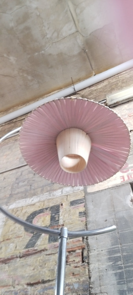 Rare Mid Century Ribbon Pendant Lightshade.  PMC