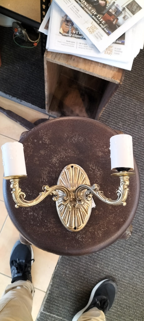 Vintage NZ Double Wall Light. KM3