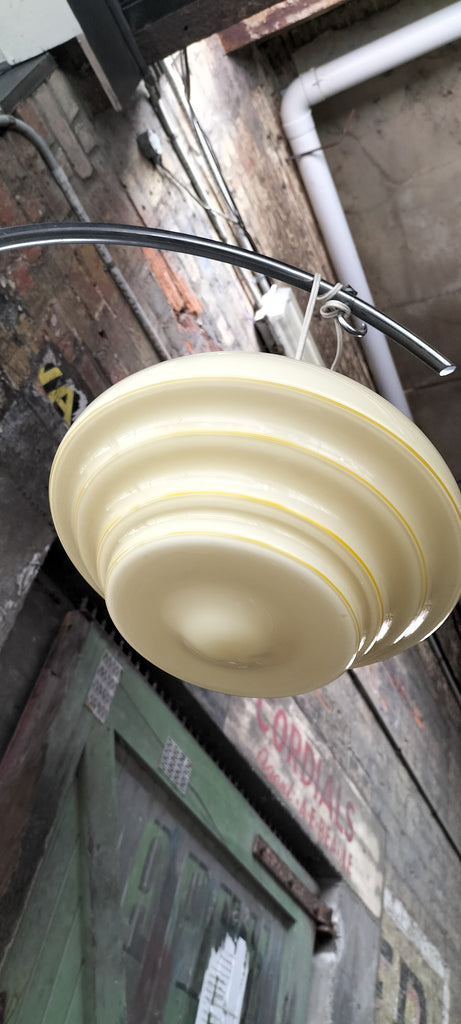 Cream Deco Beehive with Yellow Bands    CDB