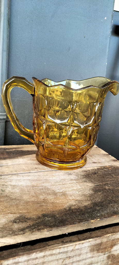 Real Retro Amber Glass Jug    RG2