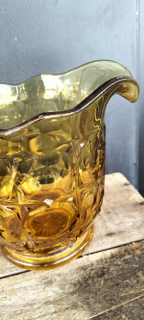 Real Retro Amber Glass Jug    RG2