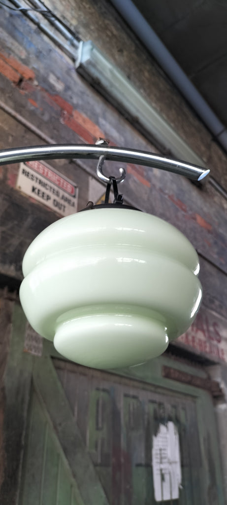 Sage Green Art Deco Lightshade      SGG