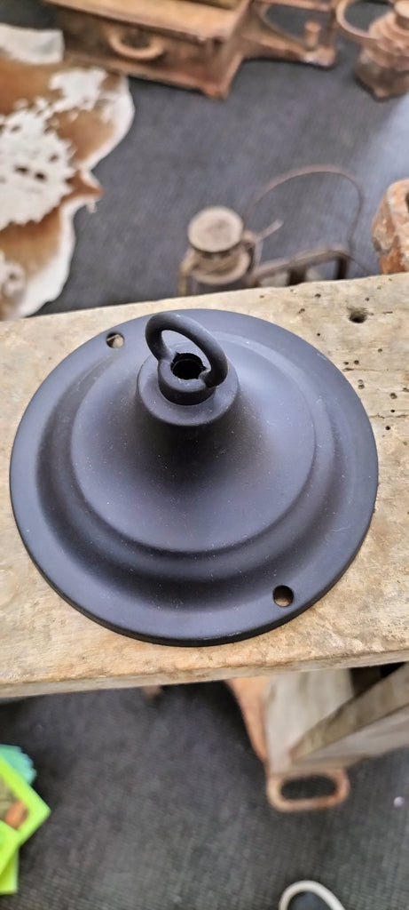 Ceiling Rose Painted Matt Black  MB4