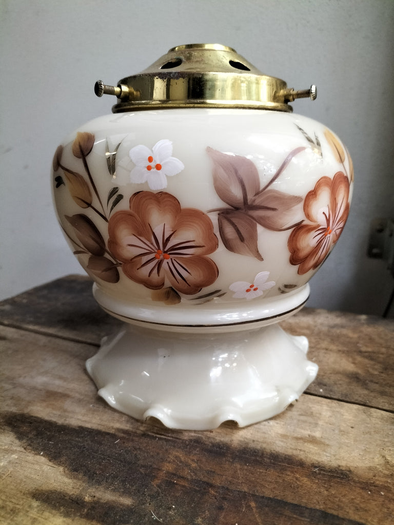 1980's Pendant Lightshade Floral     LF6