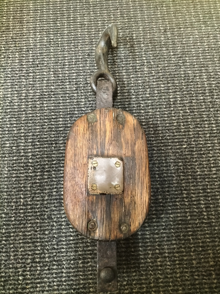 Vintage Wooden Maritime Pulley. NB17