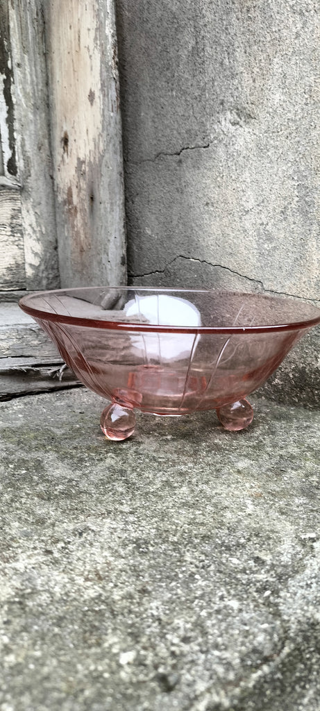 Pink Depression Glass Bowl  D1