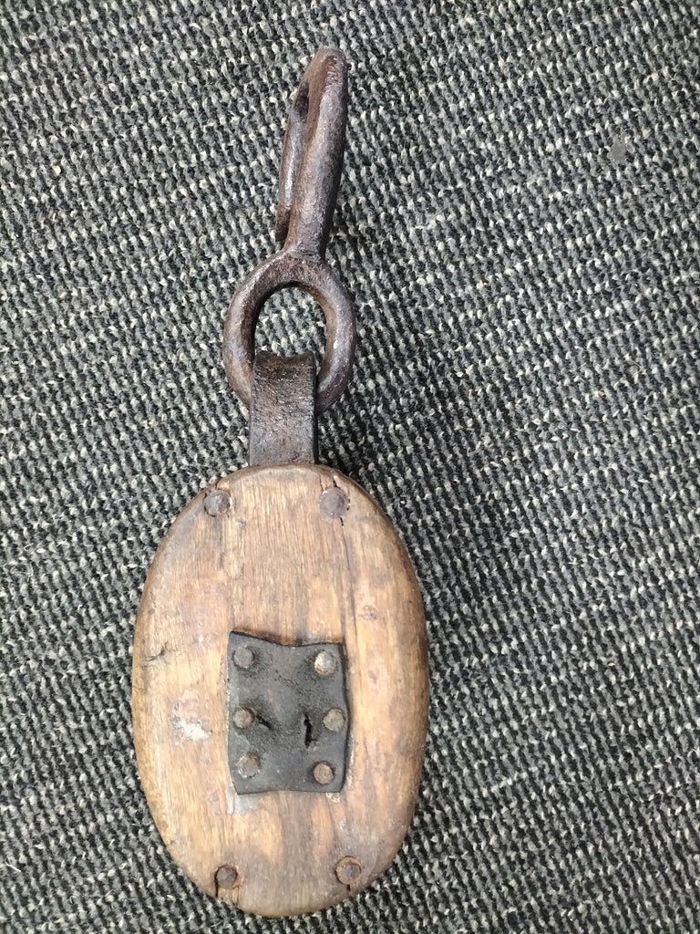 Vintage Wooden Maritime Pulley. NB19