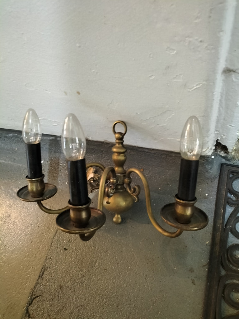 Early Copper Three Arm Wall Light    EWL